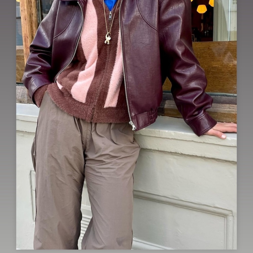 Princess Polly burgundy jacket - Picture 9 of 10